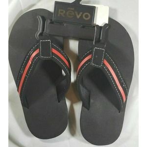 Revo Boy Sandals Size Medium (12/13) Color Black and Red New Comfy New
